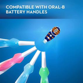 img 1 attached to 🪥 Заменяемые насадки для электрической зубной щетки Oral-B 3D White, питание от батареи, набор из 2 штук, разноцветные