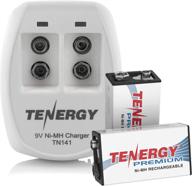 🔋 tenergy tn141 2 bay 9v smart charger + 2 premium 9v nimh 250mah rechargeable batteries logo