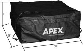 img 3 attached to 🚚 Apex RBG-01 38-inch Large Soft-Side Vehicle Cargo Rack Bag - 15 Cubic Feet