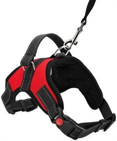 img 1 attached to Multipurpose Dog Safety Car Vest Harness with Seat Belt Attachment for Ultimate Travel Safety