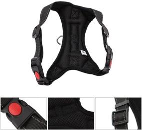 img 3 attached to Multipurpose Dog Safety Car Vest Harness with Seat Belt Attachment for Ultimate Travel Safety