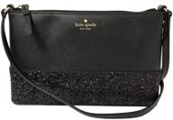 kate spade glitter saffiano crossbody logo