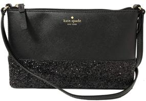 img 4 attached to Kate Spade Glitter Saffiano Crossbody