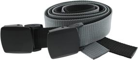 img 4 attached to 🏔️ Enhance Your Hiking Gear with Thomas Bates Men's Accessories: Hiker Belt 2 PACK Provides Durable Support