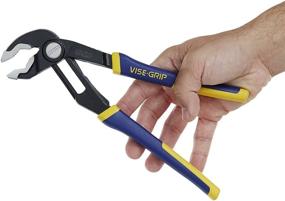 img 1 attached to Набор плоскогубцев Irwin Vise-Grip GrooveLock: V-образные зажимные челюсти, 2 штуки - идеальный инструмент для надежного захвата