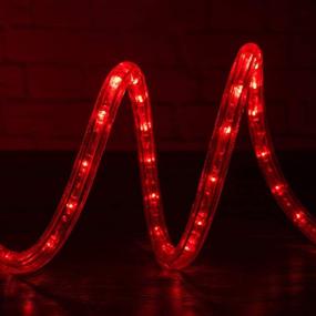 img 2 attached to 🎄 WYZworks 10ft Red LED Extendable Rope Lights: ETL Certified Christmas Holiday Decoration Indoor/Outdoor Lighting - Buy Now!