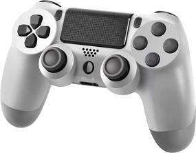 img 4 attached to 🎮 White Wireless PS4 Controller with Vibration, Audio Function, LED Indicator, and USB Cable - Compatible with PS4/PS4 Pro/PS4 Slim