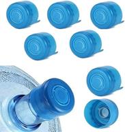 winbob 5pcs non-spill caps: 55mm snap on replacement water bottle caps - anti splash peel (3 and 5 gallon) - 5 piece set логотип