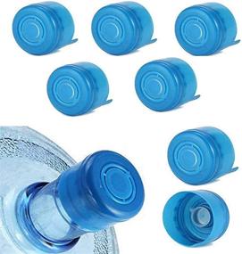 img 4 attached to WINBOB 5PCS Non-Spill Caps: 55mm Snap On Replacement Water Bottle Caps - Anti Splash Peel (3 and 5 Gallon) - 5 Piece Set