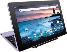 img 1 attached to 🎉 RCA Premier Delta Pro 2 11.6" Android 10 Tablet with Keyboard - Lavender Color: Top-rated Performance and Versatility!