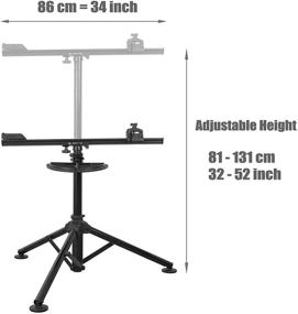 img 3 attached to 🚲 BIKEHAND Bike Repair Workstand - Ultimate Tool for Home or Pro Mechanics - Complete Maintenance Stand for Mountain and Road Bikes - with Plate Tools Holder - Professional-Grade Aluminum Construction