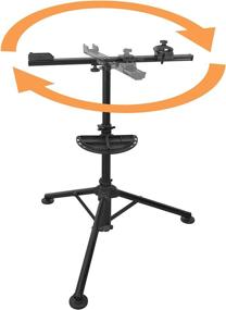 img 2 attached to 🚲 BIKEHAND Bike Repair Workstand - Ultimate Tool for Home or Pro Mechanics - Complete Maintenance Stand for Mountain and Road Bikes - with Plate Tools Holder - Professional-Grade Aluminum Construction