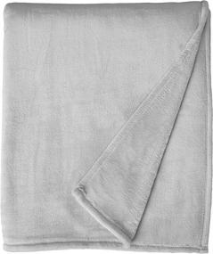 img 3 attached to 🛏️ WESTPOINT HOME Sheared Mink Luxury Blanket: Super Soft, Cozy, and Warm - King Size Light Gray