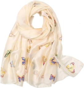 img 4 attached to Scarf Mulberry Fashion Scarves Lightweight Women's Accessories in Scarves & Wraps