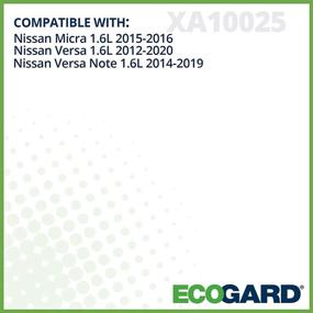 img 2 attached to 🔍 ECOGARD XA10025 Преимиум воздушный фильтр для двигателя Nissan Versa 1,6л 2012-2020, Versa Note 1,6л 2014-2019, Micra 1,6л 2015-2016: фильтр высокого качества для замены