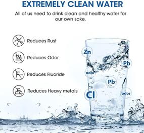 img 2 attached to 💦 4 Pack of GLACIER FRESH RV Inline Water Filters with 2 Hose Protectors - Enhances Flavor, Reduces Odors, Chlorine, and Sediment in Drinking Water