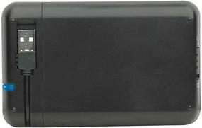 img 1 attached to High-performance Manhattan USB 2.0 2.5-Inch SATA Hard Drive Enclosure - Sleek Black Design (130042)
