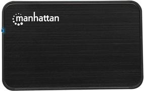 img 2 attached to High-performance Manhattan USB 2.0 2.5-Inch SATA Hard Drive Enclosure - Sleek Black Design (130042)