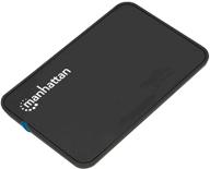 high-performance manhattan usb 2.0 2.5-inch sata hard drive enclosure - sleek black design (130042) logo