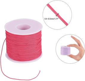 img 1 attached to 💎 Polyester Cord, 0.4mm Round Beading String Cord Thread for Jewelry Making, Macrame Crafting, DIY - 18 Colors, 2340 Yards Total