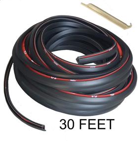 img 3 attached to 🚗 KING FENDER FLARES: T-Style Rubber Gasket Welting for Car and Truck Wheel Wells - 30' Feet Length | Double Edge Design with Alignment Tool | Automotive Adhesive Tape for Flare Bonding