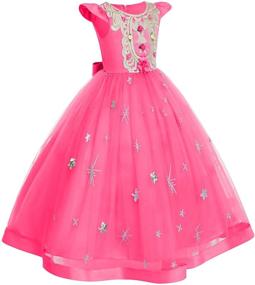 img 3 attached to Bridesmaid Wedding Pageant Princess Communion Girls' Dresses - Clothing for Better SEO