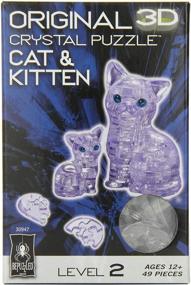img 1 attached to 🐱 Charming Original 3D Crystal Puzzle Kitten: A Purr-fect Brain-Teaser!