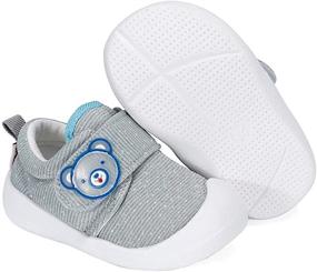 img 2 attached to Cute Animals Baby Shoes: First Walkers for Boys and Girls with Rubber Sole