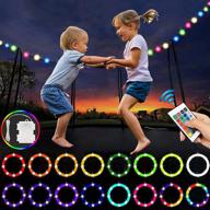 🎉 enhance your trampoline experience with uniforu led trampoline lights – pulsating multicolor rim led light for bounce party, waterproof, remote controlled – perfect gift for outdoor night play логотип