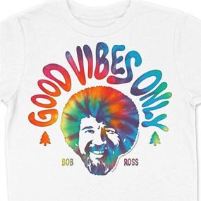 img 3 attached to 🌈 Распространите позитивную энергию с футболкой Teelocity Youth Bob Ross Good Vibes Only