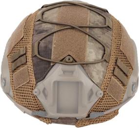 img 1 attached to 🎯 Nylon Helmet Cloth Cover for BJ/PJ/MH Fast Helmets by ATAIRSOFT: Enhancing Tactical Helmet Performance