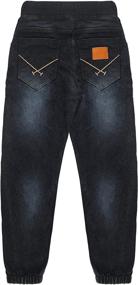 img 3 attached to Chopper Club Tapered Denims Joggers Boys' Clothing in Jeans