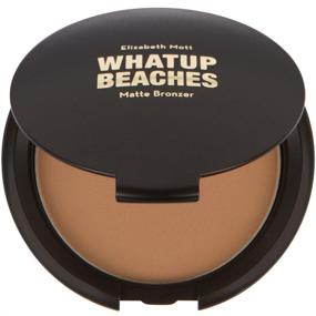 img 4 attached to 🌱 Vegan and Cruelty-Free Fine Lightweight Bronzer Powder for Face: Elizabeth Mott Whatup Beaches Facial Bronzing Powder for Contouring and Sun-Kissed Coverage - Matte (10g)