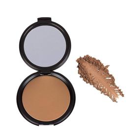 img 2 attached to 🌱 Vegan and Cruelty-Free Fine Lightweight Bronzer Powder for Face: Elizabeth Mott Whatup Beaches Facial Bronzing Powder for Contouring and Sun-Kissed Coverage - Matte (10g)