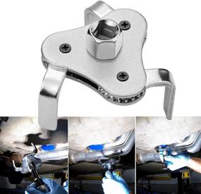 img 4 attached to 🔧 Versatile 3 Leg Adjustable Oil Filter Wrench - Universal Tool Set for 2-1/2 inch to 4.5 inch Filters