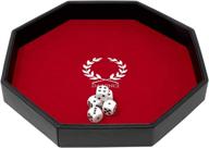 enhance your gaming experience with da vinci dice tray & 5 dice set for casino or rpg games: a perfect addition to dnd and gaming (leatherette edition) логотип