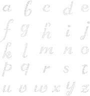 fingerinspire rhinestone alphabet transfer decoration logo