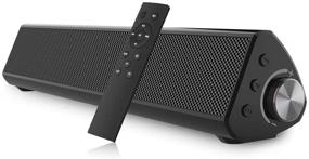 img 4 attached to 🔊 Bestisan Portable Soundbar - Wired and Wireless Bluetooth 5.0 Speaker for TV, Mini Home Theater Surround with Built-in Subwoofers, Remote Control - Compatible with Tablet PC, Desktop, Projector, Smartphone