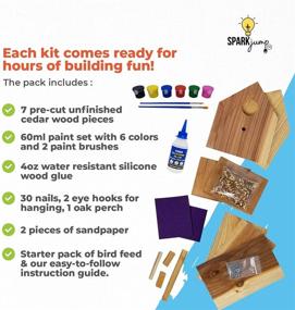 img 2 attached to 🏡 Outdoor Woodworking Birdhouse for SparkJump Brand and Gardening Enthusiasts