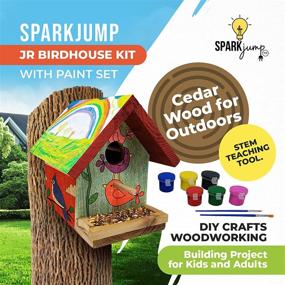 img 3 attached to 🏡 Outdoor Woodworking Birdhouse for SparkJump Brand and Gardening Enthusiasts