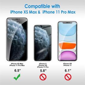 img 2 attached to JETech Защитная пленка из закаленного стекла для iPhone 11 Pro Max и iPhone Xs Max, 6,5 дюйма, 2 штуки