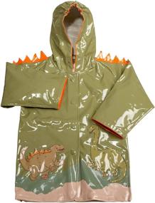 img 3 attached to 🦖 Roar in Style: Kidorable Dinosaur Raincoat Delights Kids of All Ages