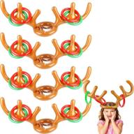 omaky inflatable reindeer stocking christmas logo