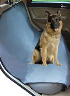 🐾 nac&amp;zac x-large waterproof bench pet seat cover: ideal protection for trucks and pickups with seat anchors, non-slip design, extra side flaps, machine washable - quality dog seat cover логотип