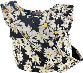 img 4 attached to Medium Floral Boho Shoulder Purse - 🌼 Fully Lined Daisy Crossbody Bag with Front Phone Pocket