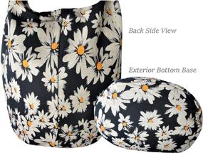 img 2 attached to Medium Floral Boho Shoulder Purse - 🌼 Fully Lined Daisy Crossbody Bag with Front Phone Pocket