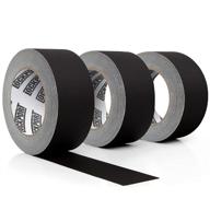 📸 lockport black gaffers tape 3 pack – waterproof, no residue, non-reflective – ideal tape for photography, filming, production logo