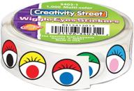 multicolor wiggle eye stickers - 👀 pack of 1000, 0.5-inch size - creativity street logo