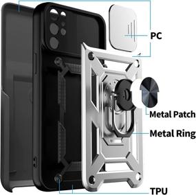 img 2 attached to 📱 Silvery Rsenr Case for Samsung Galaxy S21 Ultra – With Belt-Clip Holster, Two Soft Screen Protectors, Slide Camera Cover, Ring Stand & Kickstand – Car Mount Supported