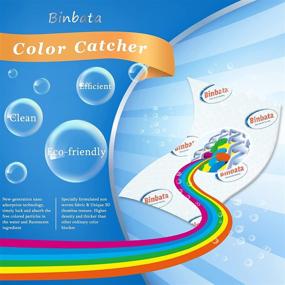 img 2 attached to 🌈 110 Count Binbata Color Catcher Sheets for Laundry, Fragrance Free Color Grabber Essential for Home Use, Color Guard In-Wash Sheets for Laundry